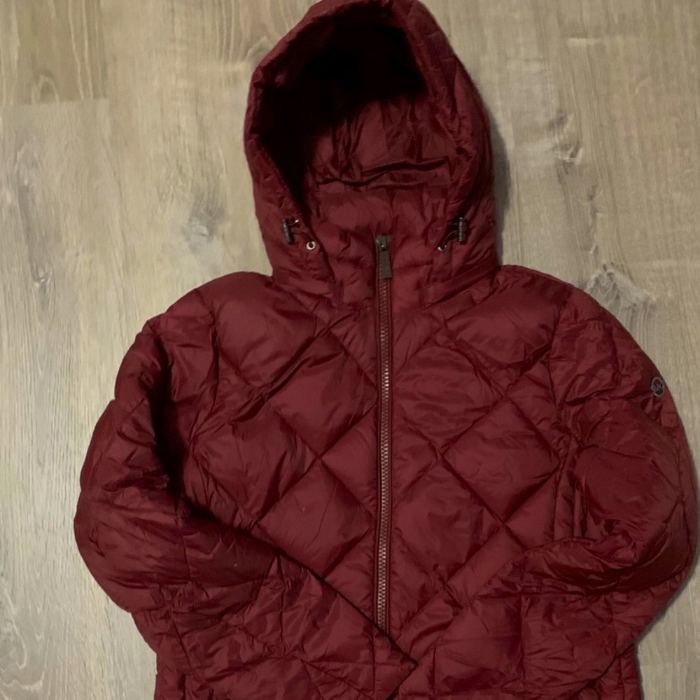 Michael Kors Down Packable Long Jacket